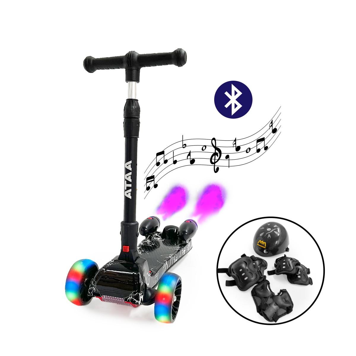 Patinete para niños Shuttle con propulsores de humo + kit protección de regalo