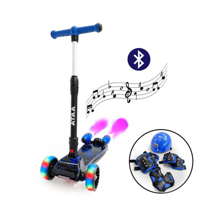 Patinete para niños Shuttle con propulsores de humo + kit protección de regalo