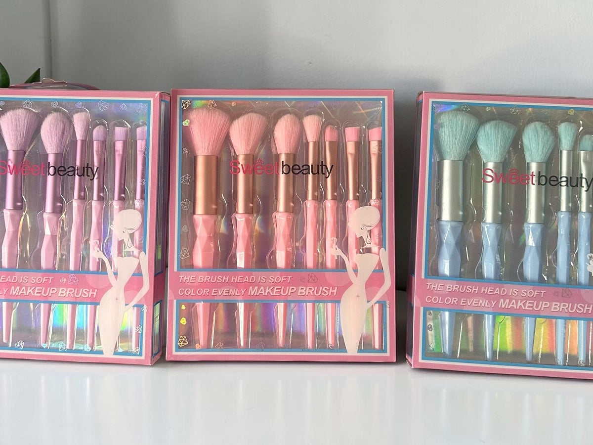 SET 7 BROCHAS MAKEUP SWEETBEAUTY