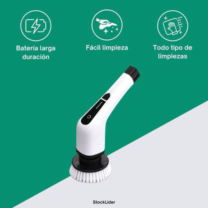 Stock Lider Cepillo Eléctrico de Limpieza 9 en 1 REF SL10711 25W con Mango Extensible y Función Sin Cables