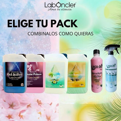ECO-PACK ECO-JIN + DETERGENTE + SUAVIZANTE O SUAVIZANTE O DETERGENTE + ECO-JIN
