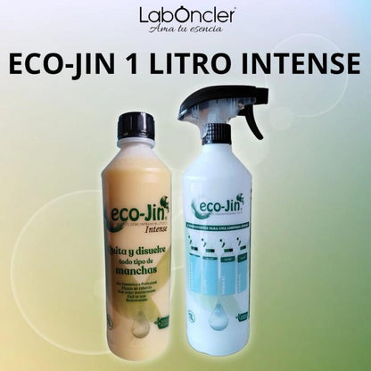 LabOncler Eco-Jin INTENSE 1 Litro Aroma Cítrica Cidra y Naranja Pérsica Jabón de Marsella Concentrado para Todo Tipo de Superficies