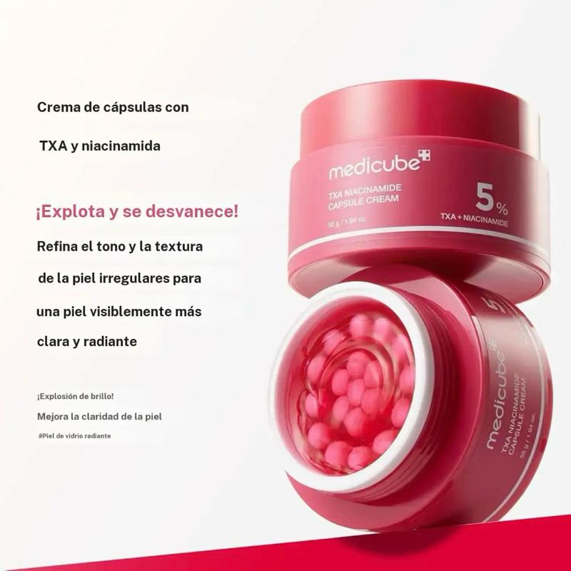 TXA + Niacinamida Crema en Cápsulas Hidratante de Doble Luminosidad para Tono de Piel Desigual 99% Ácido Tranexámico Puro 1.94 oz