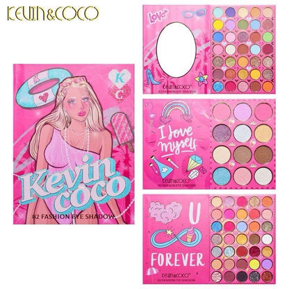 Paleta de sombras 82 colores Kevin&Coco