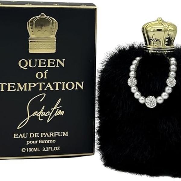 Queen of Temptation Seduction 100ML Eau de Parfum para Mujer Perfume de Lujo con Diseño de Corona y Perlas
