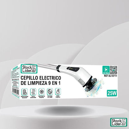 Stock Lider Cepillo Eléctrico de Limpieza 9 en 1 REF SL10711 25W con Mango Extensible y Función Sin Cables