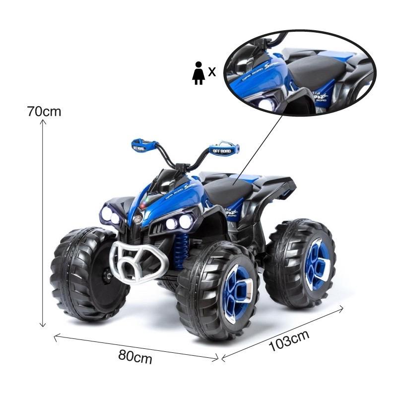 QUAD ELÉCTRICO INFANTIL 12V azul