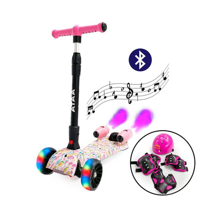 Patinete para niños Shuttle con propulsores de humo + kit protección de regalo