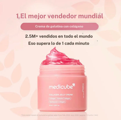 Crema Jelly de Colágeno y Niacinamida (Colágeno Hidrolizado + Niacinamida) | Potenciador Instantáneo de Luminosidad | Hidratante Facial