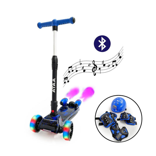 Patinete para niños Shuttle con propulsores de humo + kit protección de regalo