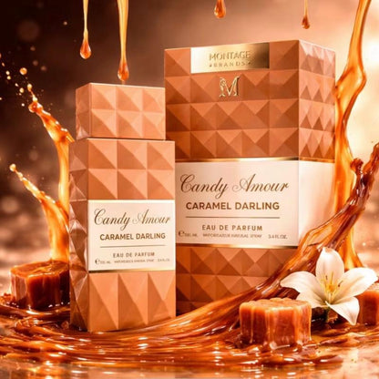 Montage Brands Perfume Femenino Candy Amour Eau de Parfum 100 ml a elegir, Fragancia Dulce y Envolvente con Carácter Romántico y Femenino o caramelo Ideal para el Día a Día o Ocasiones Especiales
