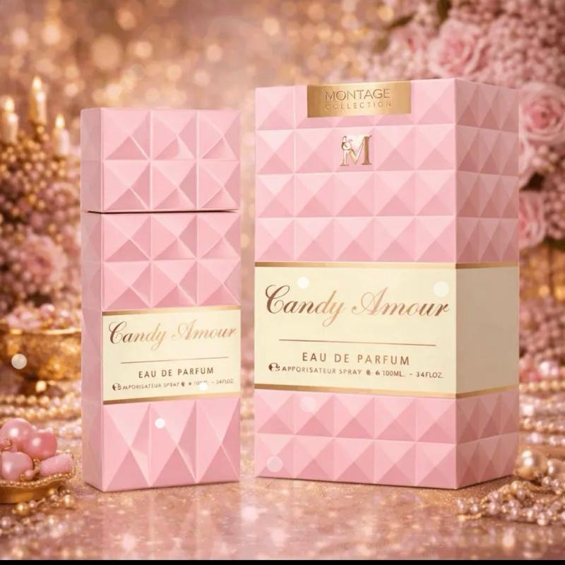 Montage Brands Perfume Femenino Candy Amour Eau de Parfum 100 ml a elegir, Fragancia Dulce y Envolvente con Carácter Romántico y Femenino o caramelo Ideal para el Día a Día o Ocasiones Especiales