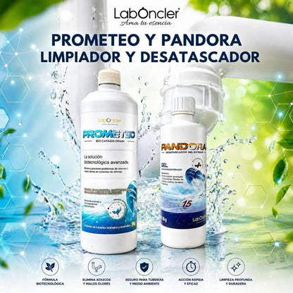 PACK PROMETEO + PANDORA - LIMPIADOR Y DESATASCADOR (SE PUEDE COMPRAR POR SEPARADO)