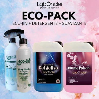 ECO-PACK ECO-JIN + DETERGENTE + SUAVIZANTE O SUAVIZANTE O DETERGENTE + ECO-JIN