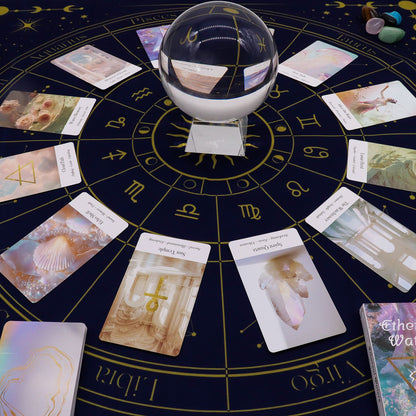 Paño para lectura de Tarot - Zodiaco