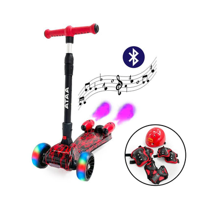 Patinete para niños Shuttle con propulsores de humo + kit protección de regalo