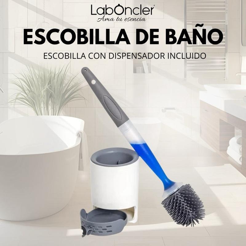 LabOncler Escobilla de Baño con Dispensador Incluido para Limpieza Eficiente y Práctica