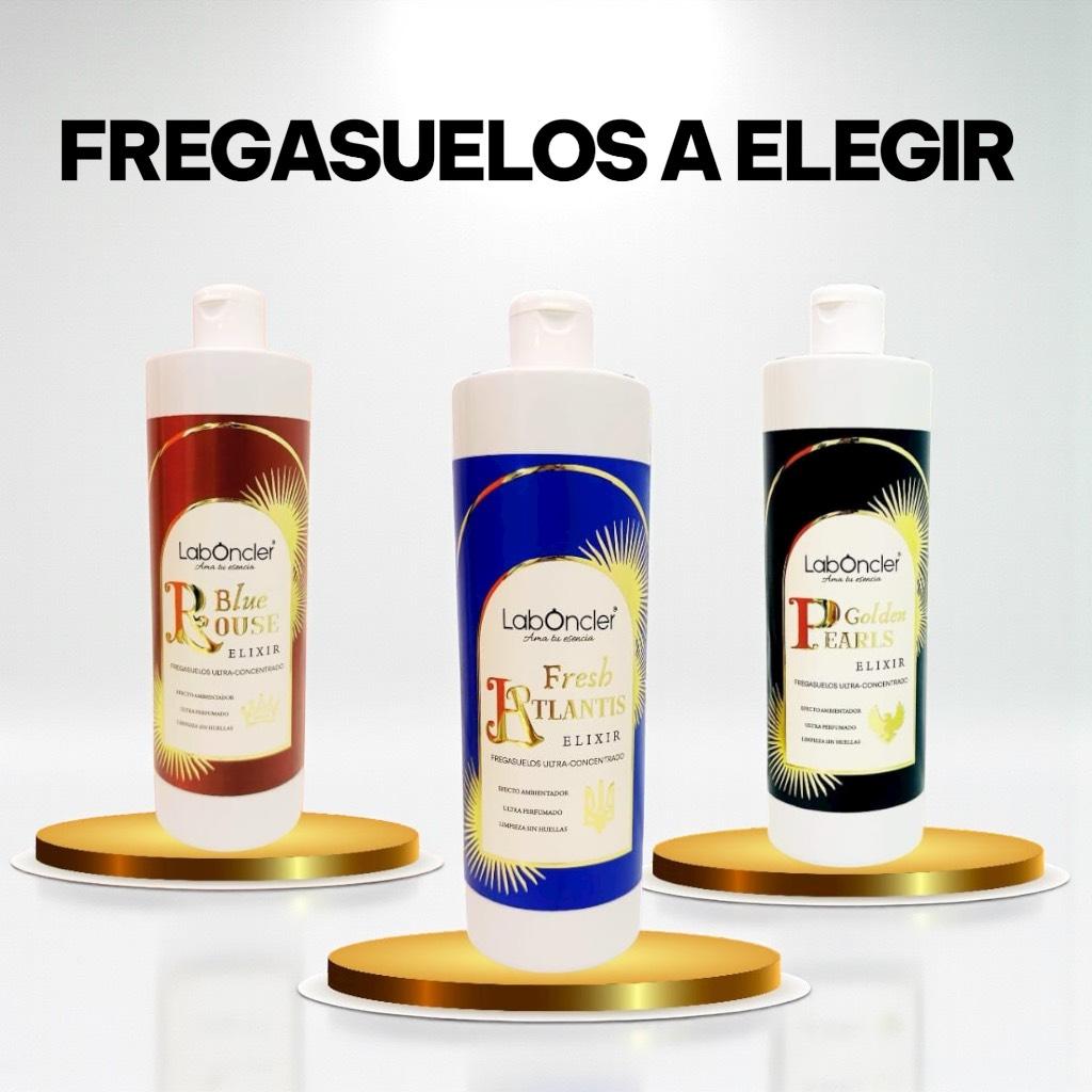 Pack limpieza Rincón con Estilo, compuesto por 1 eco-jin a elegir con difusor, 1 Poseidón, 1 chronos lavavajillas y 1 elixir fregasuelos a elegir.