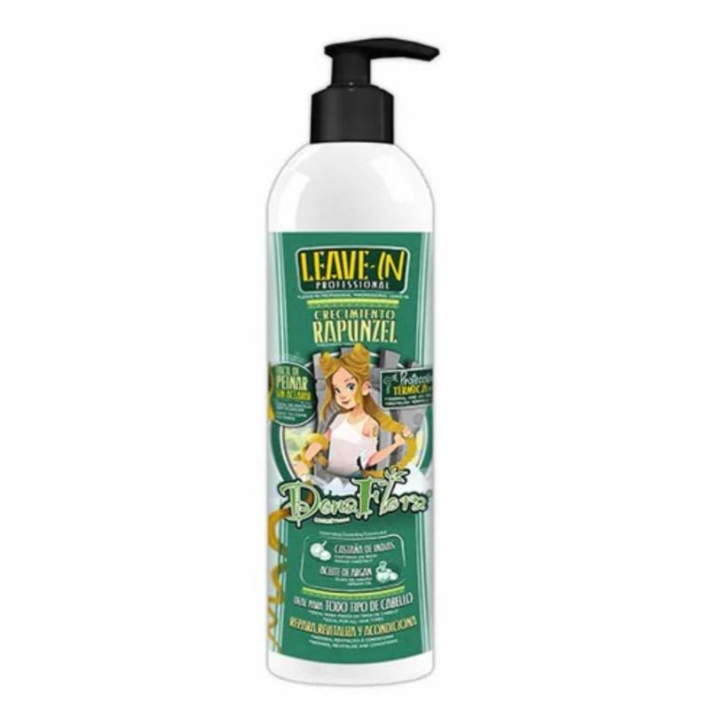 Pack Dona Flora Rapunzel Total: Champú 1000ml + Mascarilla Capilar 1000ml + Tonico Capilar 70ml + Leave-In 500ml - Todos los Tipos de Cabello con Vitaminas, Biotina y Extracto de Castaño de Indias