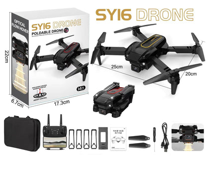 SY16 Drone con Cámara Gran Angular y Funda Portátil para Vuelos Estables y Capturas de Imágenes de Alta Calidad